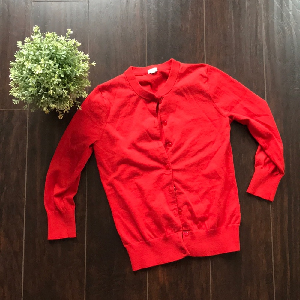 J Crew ¾ sleeve Clare cardigan